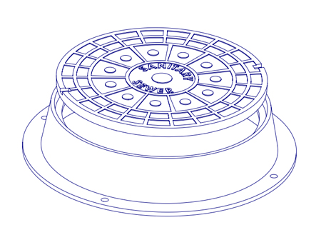 HEAVY DUTY FRAME-COVER STORM SANITARY SEWER