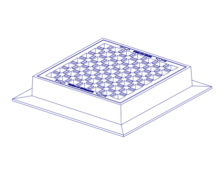 HEAVY DUTY FRAME GRATE 3 4 FLANGE