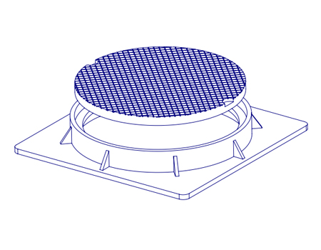 HEAVY DUTY SQUARE FLANGE FRAMES COVERS